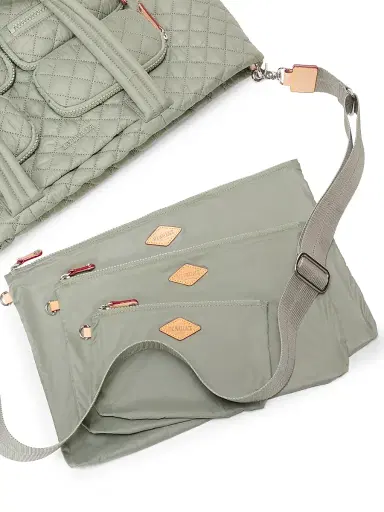 MZ Wallace Women's Metro Quilted Travel Tote Bag - Agave Green | Thumbnail 7