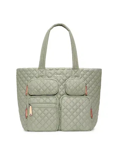 MZ Wallace Women's Metro Quilted Travel Tote Bag - Agave Green | Thumbnail 1