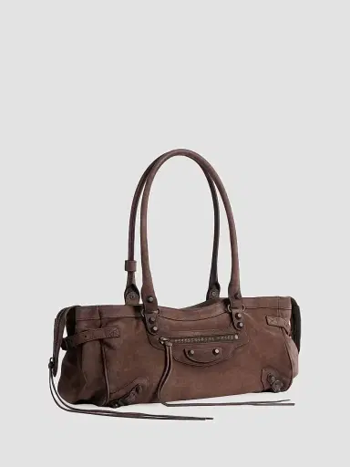 Balenciaga Women's Le City Top Handle Bag - Light Espresso | Thumbnail 4