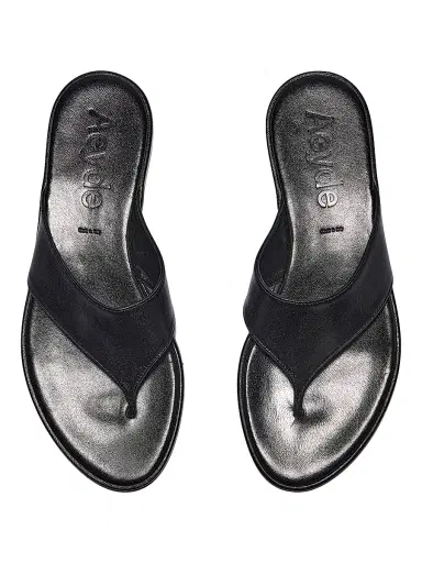 Aeyde Women's Amaya Leather Flat Sandals - Black | Thumbnail 5