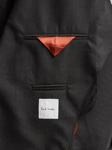 Paul Smith Men's Peak Lapel Wool Double-Breasted Blazer - Dark Brown - Size 44 | Thumbnail 6 Paul Smith Men's Peak Lapel Wool Double-Breasted Blazer - Dark Brown - Size 44 | Thumbnail 6