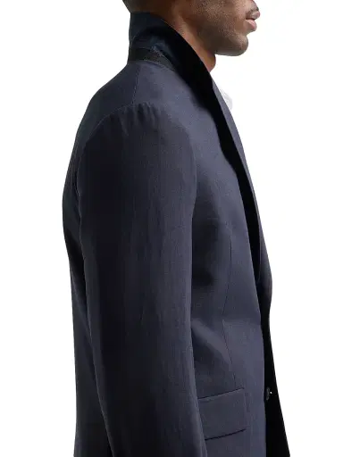 Paul Smith Men's Gents Tailored 2-Button Linen Suit - Very Dark Navy | Thumbnail 8 Paul Smith Men's Gents Tailored 2-Button Linen Suit - Very Dark Navy | Thumbnail 8