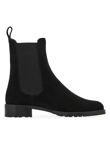 Ferragamo Women's Briuli Suede Chelsea Boots - Nero - Size 11.5 | Thumbnail 5 Ferragamo Women's Briuli Suede Chelsea Boots - Nero - Size 11.5 | Thumbnail 5