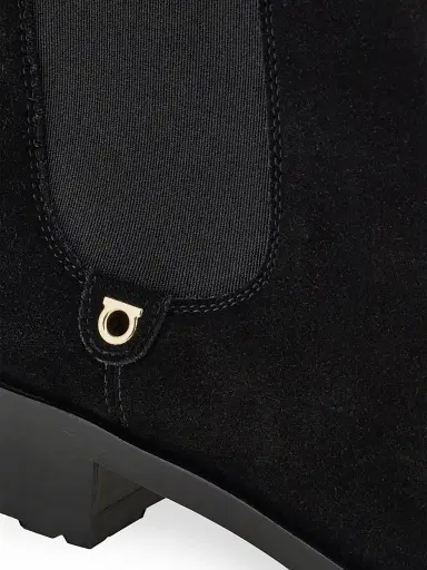 Ferragamo Women's Briuli Suede Chelsea Boots - Nero - Size 11.5 | Thumbnail 6 Ferragamo Women's Briuli Suede Chelsea Boots - Nero - Size 11.5 | Thumbnail 6