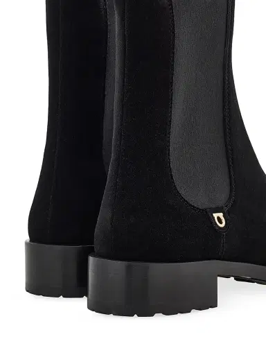 Ferragamo Women's Briuli Suede Chelsea Boots - Nero - Size 11.5 | Thumbnail 7 Ferragamo Women's Briuli Suede Chelsea Boots - Nero - Size 11.5 | Thumbnail 7