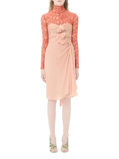 Valentino Garavani Women's Crepponne Chiffon Dress | Thumbnail 2 Valentino Garavani Women's Crepponne Chiffon Dress | Thumbnail 2