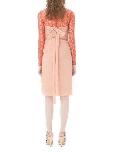 Valentino Garavani Women's Crepponne Chiffon Dress | Thumbnail 4 Valentino Garavani Women's Crepponne Chiffon Dress | Thumbnail 4
