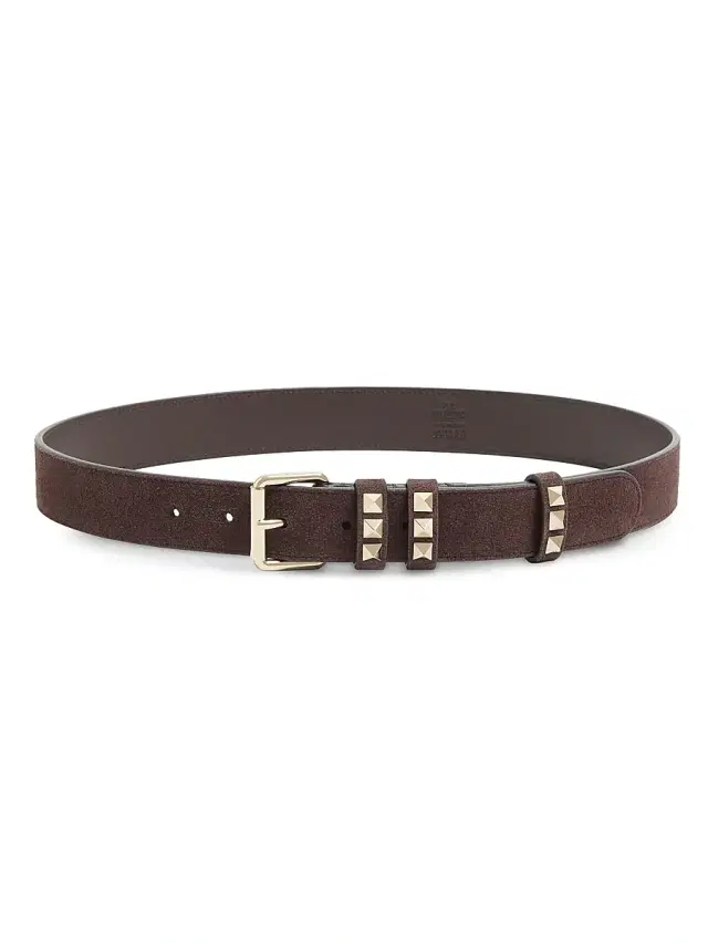 Valentino Garavani Women's Rockstud Suede Belt, 30MM - Ebony