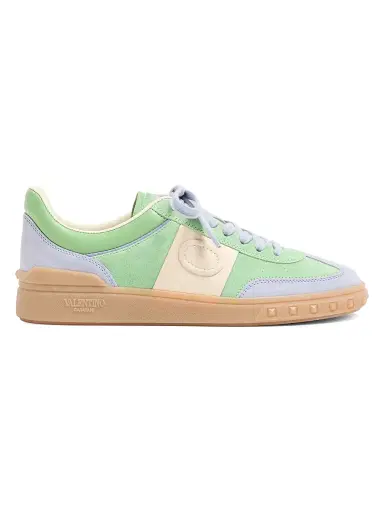 Valentino Garavani Women's Upvillage Crosta Sneakers - Mint Lilac Ivory - Size 6 | Thumbnail 1 Valentino Garavani Women's Upvillage Crosta Sneakers - Mint Lilac Ivory - Size 6 | Thumbnail 1