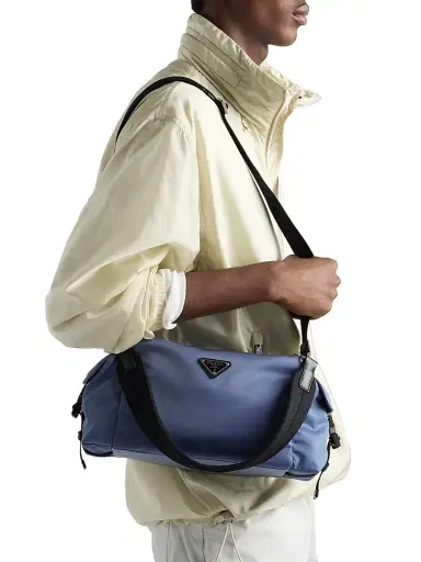 Prada Men's Explore Re-Nylon and Leather Bag | Thumbnail 3 Prada Men's Explore Re-Nylon and Leather Bag | Thumbnail 3