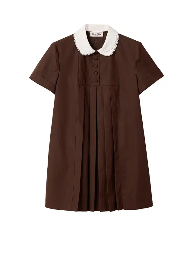Miu Miu Women's Poplin Dress - Brown