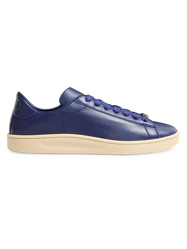 Valentino Garavani Men's Royco Sneakers in Nappa Calfskin - Indigo