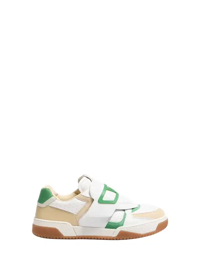 Valentino Garavani Men's Joie De Jouer Low Top Sneaker in Nappa Calfskin - White Shell Green