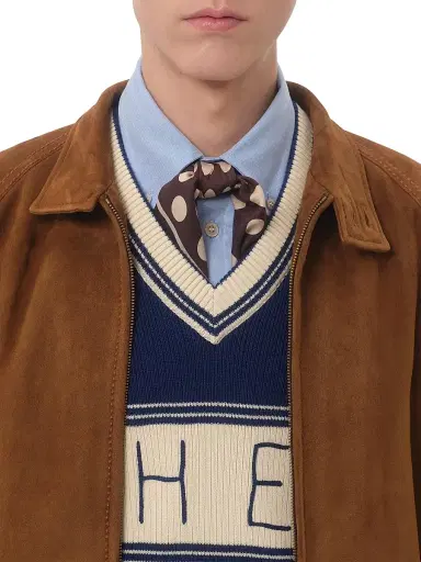 Valentino Garavani Men's Suede Jacket - Brown | Thumbnail 5 Valentino Garavani Men's Suede Jacket - Brown | Thumbnail 5