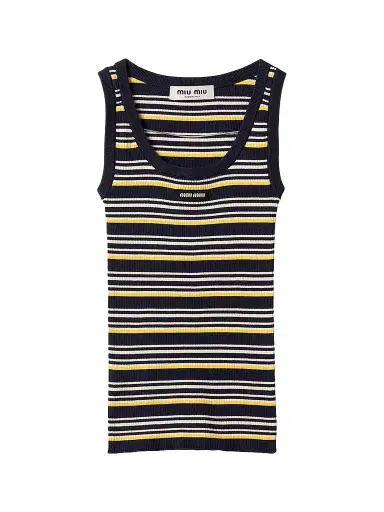 Miu Miu Women's Cotton Tank Top | Thumbnail 1