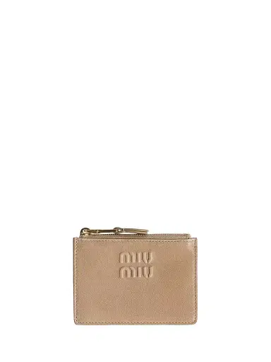 Miu Miu Women's Nappa Leather Card Holder | Thumbnail 1 Miu Miu Women's Nappa Leather Card Holder | Thumbnail 1