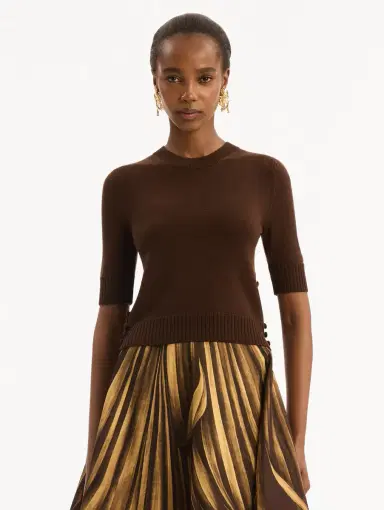 Oscar de la Renta Button-Detail Pullover | Thumbnail 2