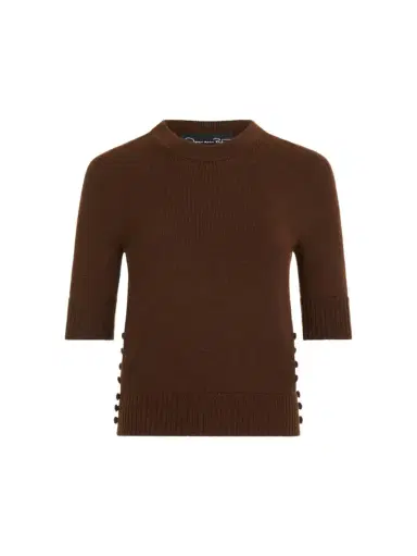 Oscar de la Renta Button-Detail Pullover | Thumbnail 1
