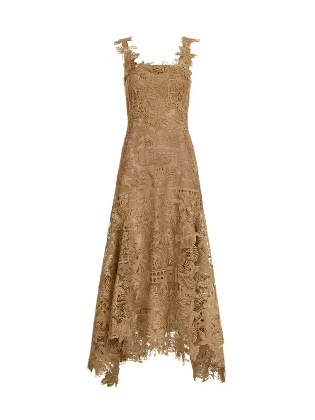Dominican Landscape Guipure Dress