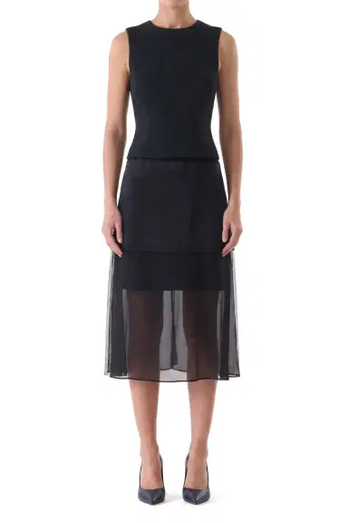 Jason Wu Collection CADY LAYERED SLEEVELESS COCKTAIL DRESS | Thumbnail 2 Jason Wu Collection CADY LAYERED SLEEVELESS COCKTAIL DRESS | Thumbnail 2
