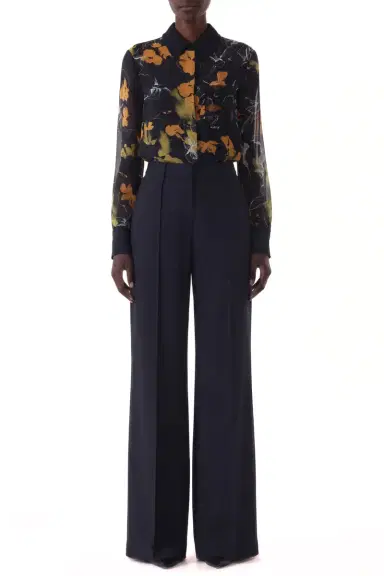 Jason Wu Collection SHADOW FLORAL CREPE CHIFFON BUTTON-UP SHIRT | Thumbnail 3 Jason Wu Collection SHADOW FLORAL CREPE CHIFFON BUTTON-UP SHIRT | Thumbnail 3