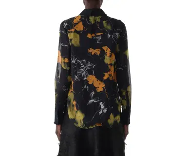 Jason Wu Collection SHADOW FLORAL CREPE CHIFFON BUTTON-UP SHIRT | Thumbnail 6 Jason Wu Collection SHADOW FLORAL CREPE CHIFFON BUTTON-UP SHIRT | Thumbnail 6