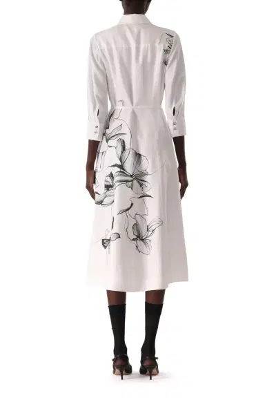 Jason Wu Collection SHADOW FLORAL SILK TWILL SHIRT DRESS | Thumbnail 6 Jason Wu Collection SHADOW FLORAL SILK TWILL SHIRT DRESS | Thumbnail 6