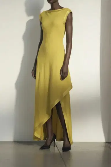 Jason Wu Collection WASHED TWILL ASYMMETRICAL GOWN | Thumbnail 1 Jason Wu Collection WASHED TWILL ASYMMETRICAL GOWN | Thumbnail 1