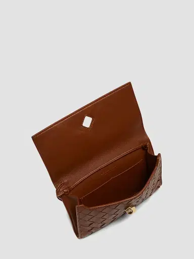 Bottega Veneta Women's Andiamo Intrecciato Leather Shoulder Bag | Thumbnail 4