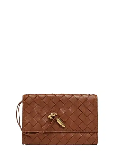 Bottega Veneta Women's Andiamo Intrecciato Leather Shoulder Bag | Thumbnail 1