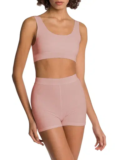 Wolford Women's Beauty Cotton Scoop Neck Bralette - Powder Pink | Thumbnail 2