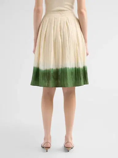 Vince Women's Dip-Dye Pleated Skirt - Porcelain Herba - Size 2 | Thumbnail 3 Vince Women's Dip-Dye Pleated Skirt - Porcelain Herba - Size 2 | Thumbnail 3