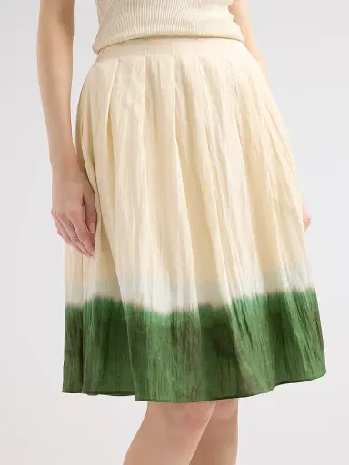 Vince Women's Dip-Dye Pleated Skirt - Porcelain Herba - Size 2 | Thumbnail 5 Vince Women's Dip-Dye Pleated Skirt - Porcelain Herba - Size 2 | Thumbnail 5