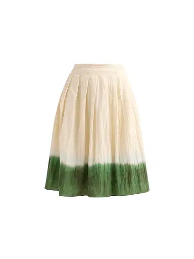 Vince Women's Dip-Dye Pleated Skirt - Porcelain Herba - Size 2 | Thumbnail 1 Vince Women's Dip-Dye Pleated Skirt - Porcelain Herba - Size 2 | Thumbnail 1
