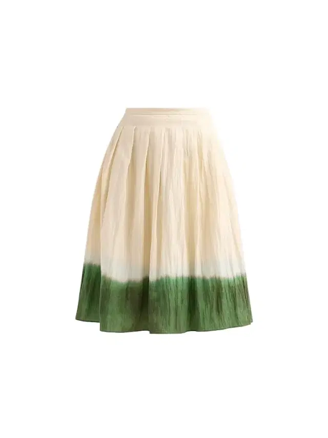 Vince Women's Dip-Dye Pleated Skirt - Porcelain Herba