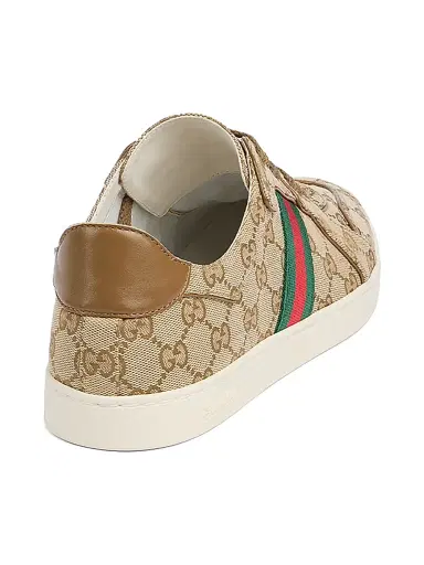 Gucci Men's Stretch Low-Top Sneakers - Rope Beige - Size 12 | Thumbnail 3