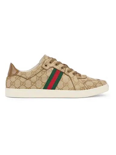 Gucci Men's Stretch Low-Top Sneakers - Rope Beige - Size 12 | Thumbnail 1