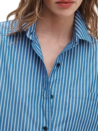 rag & bone Women's Connie Striped Cotton Button-Front Shirt | Thumbnail 5 rag & bone Women's Connie Striped Cotton Button-Front Shirt | Thumbnail 5