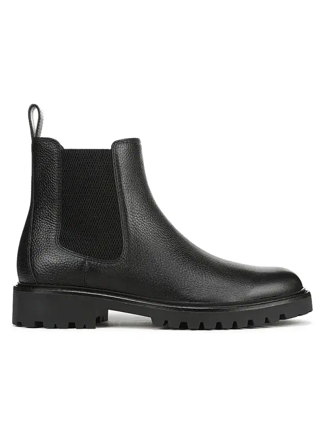 Men's Dave Leather Chelsea Boots - Black