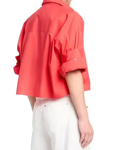TWP Women's Next Ex Cotton Shirt - Tomato | Thumbnail 4