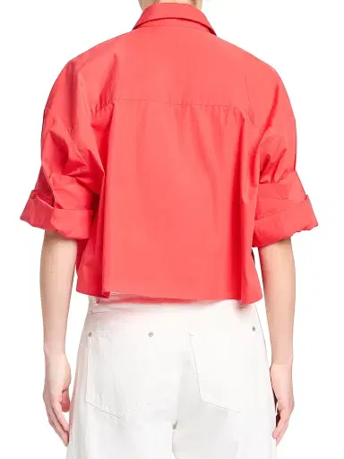 TWP Women's Next Ex Cotton Shirt - Tomato | Thumbnail 5