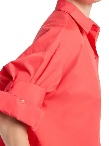 TWP Women's Next Ex Cotton Shirt - Tomato | Thumbnail 6