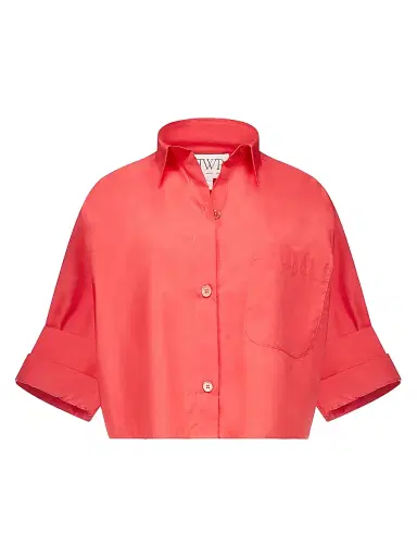 TWP Women's Next Ex Cotton Shirt - Tomato | Thumbnail 1