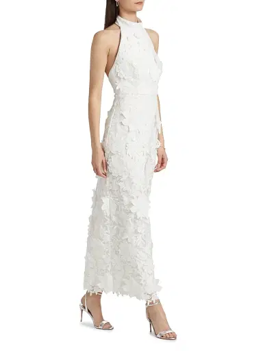 Milly Women's Sofia 3D Floral Lace Dress | Thumbnail 2 Milly Women's Sofia 3D Floral Lace Dress | Thumbnail 2