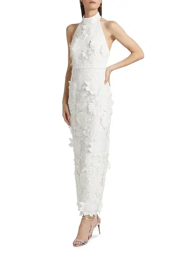 Milly Women's Sofia 3D Floral Lace Dress | Thumbnail 4 Milly Women's Sofia 3D Floral Lace Dress | Thumbnail 4