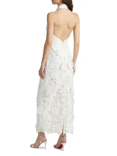 Milly Women's Sofia 3D Floral Lace Dress | Thumbnail 5 Milly Women's Sofia 3D Floral Lace Dress | Thumbnail 5