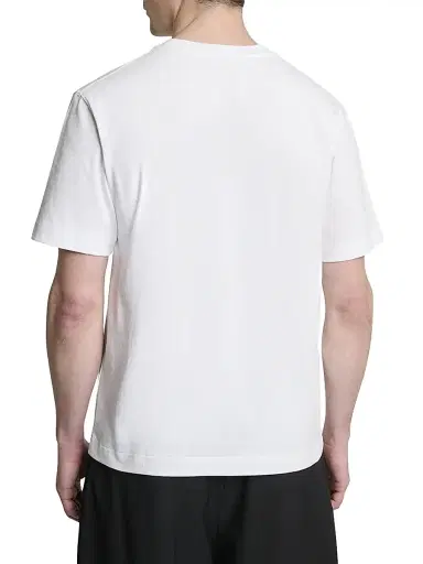 Jacquemus Men's Grosgrain Logo Cotton T-Shirt - White - Size XXL | Thumbnail 4
