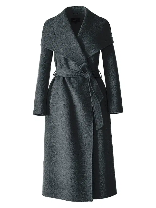 Mackage Women's Belted Light Wool Coat - Carbon Mix