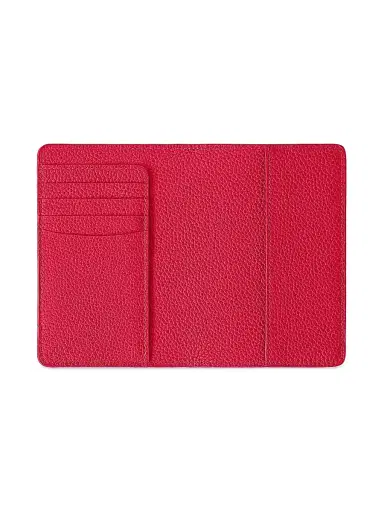 MAISON de SABRÉ Men's Leather Passport Holder - Shibuya Fuchsia | Thumbnail 2