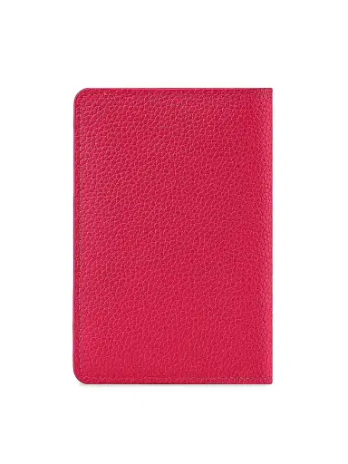 MAISON de SABRÉ Men's Leather Passport Holder - Shibuya Fuchsia | Thumbnail 3